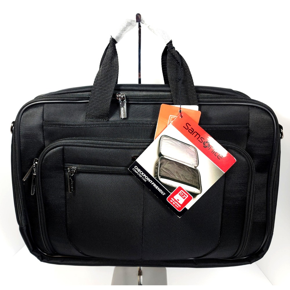 Samsonite Checkpoint Friendly Computer Soft Brief Case 17.3" Laptop - Black New